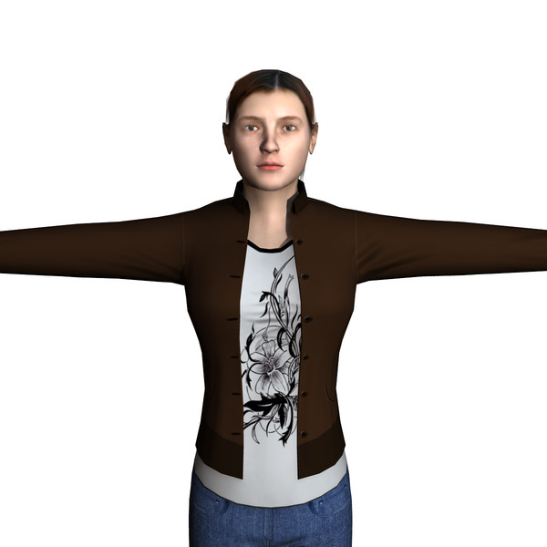 3d model casual female 05 - Casual Female 05 by ignisfatuus